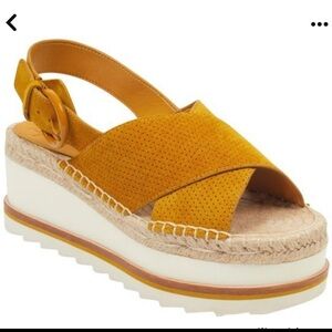 Women's Mustard Yellow Espadrille Sandals
